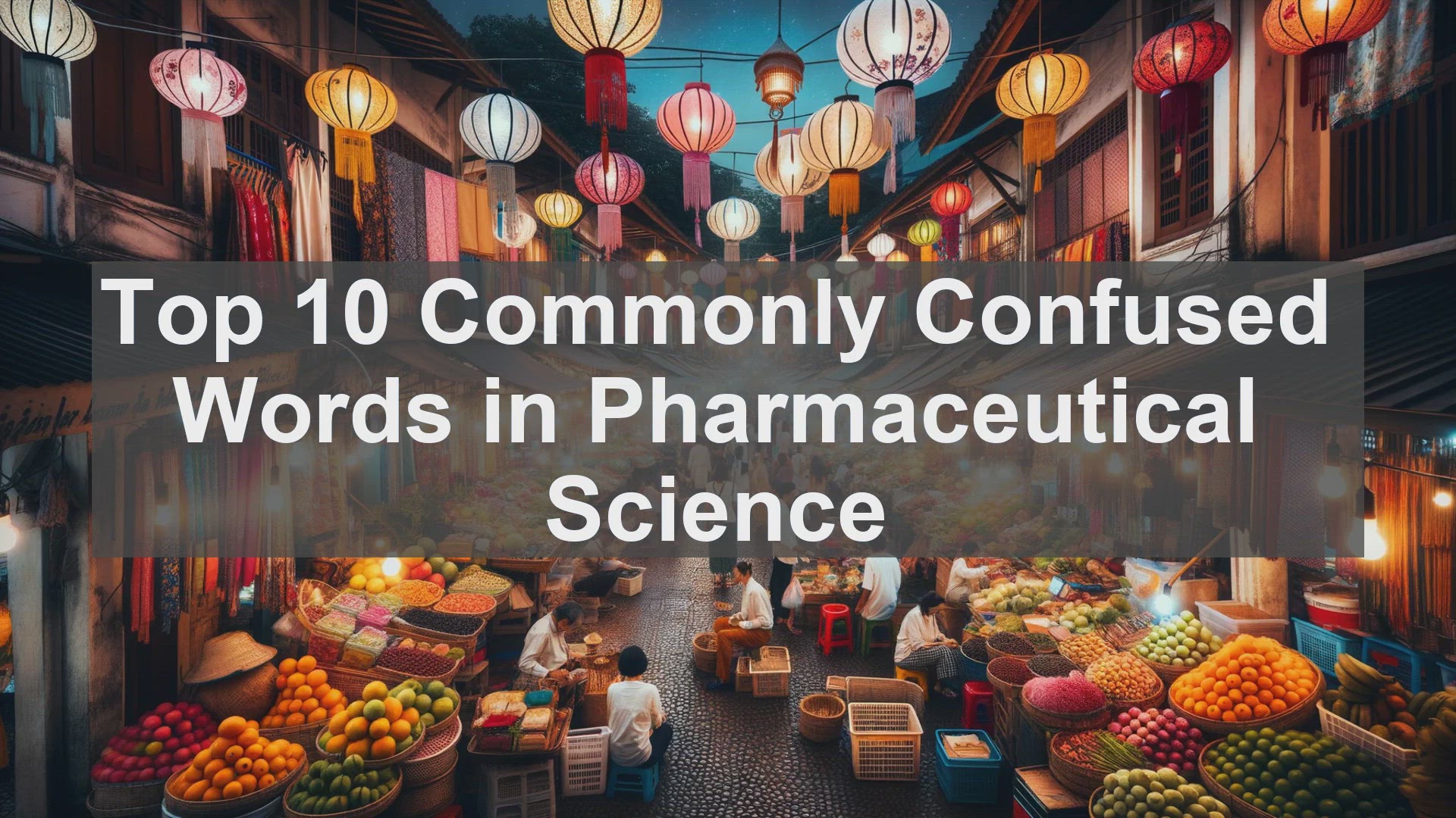 'Video thumbnail for Top 10 Commonly Confused Words in Pharmaceutical Science'