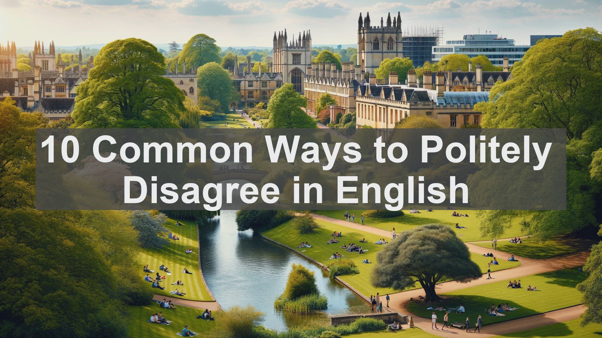 'Video thumbnail for 10 Common Ways to Politely Disagree in English '