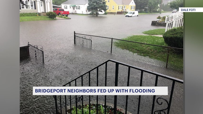 Video thumbnail for 'We're furious.' Bridgeport neighbors fed up with repeated flooding, call on city to act
