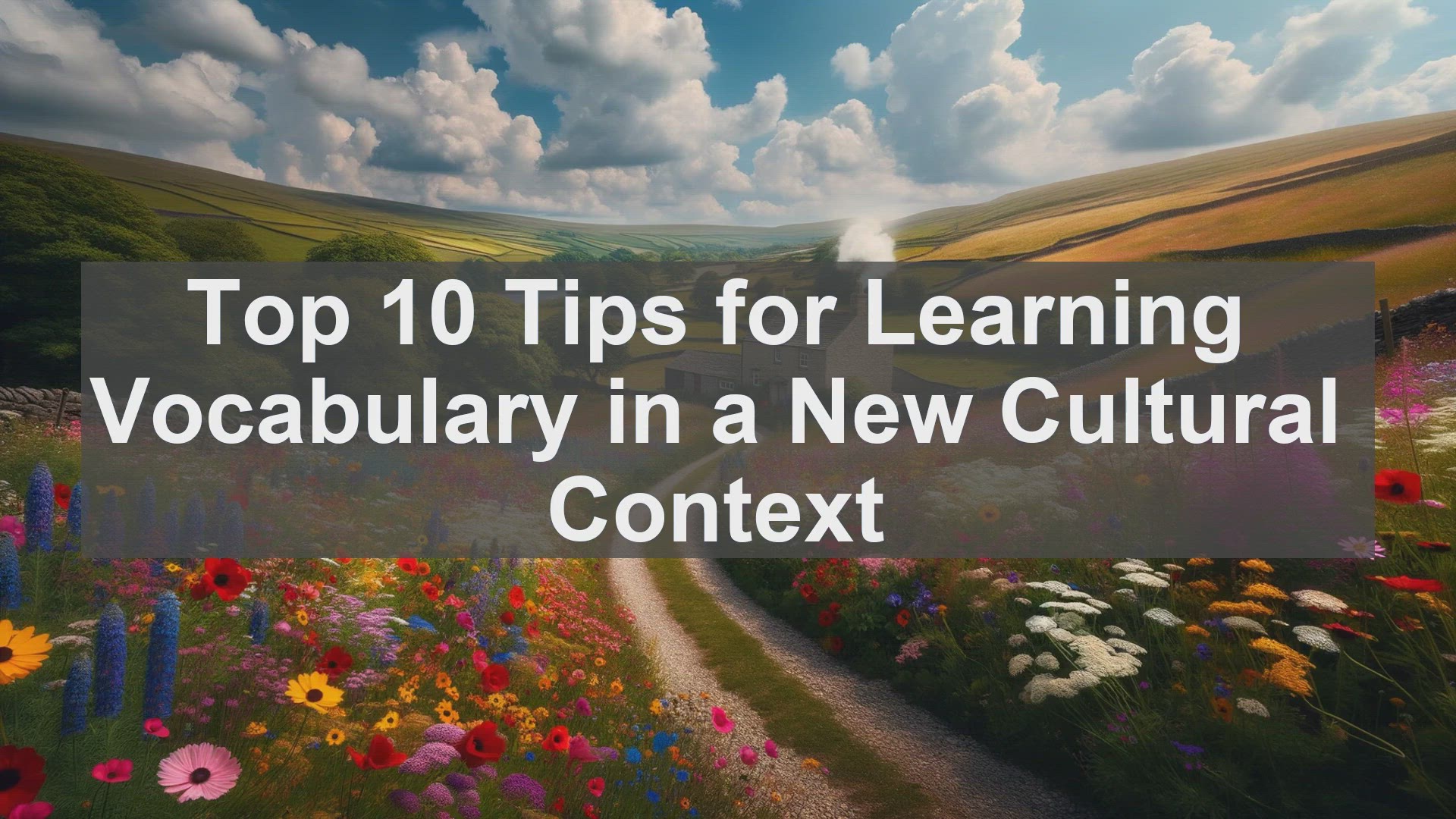 'Video thumbnail for Top 10 Tips for Learning Vocabulary in a New Cultural Context'