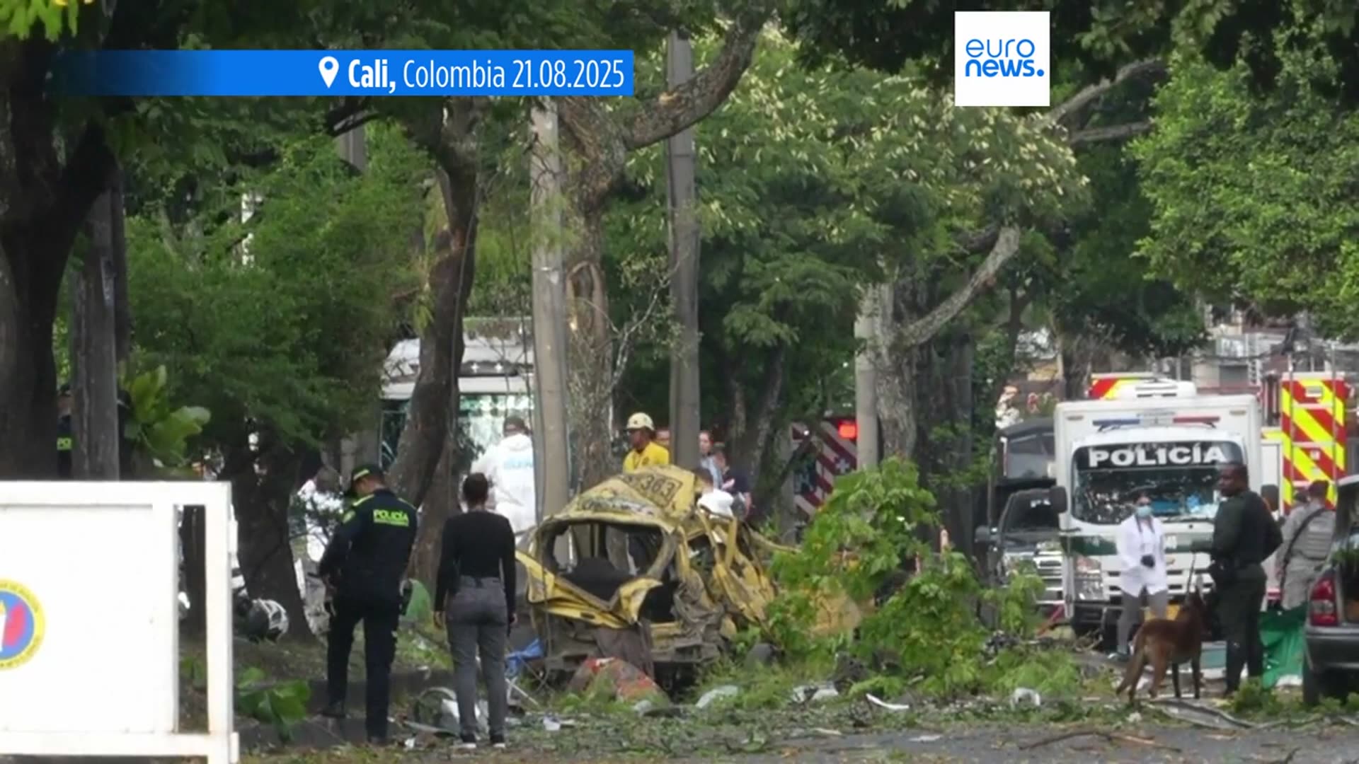 'Video thumbnail for At least 17 people killed in car bomb and separate helicopter attack in Colombia'