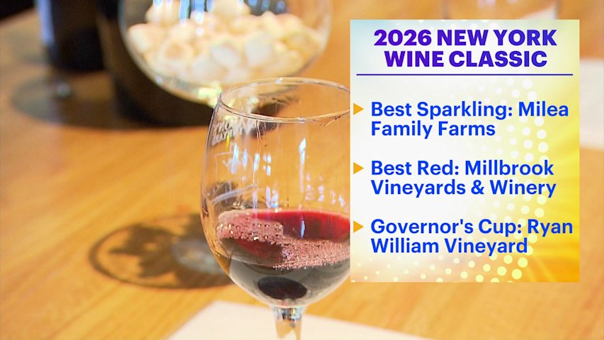 Video thumbnail for 2026 New York Wine Classic winners include Hudson Valley locals