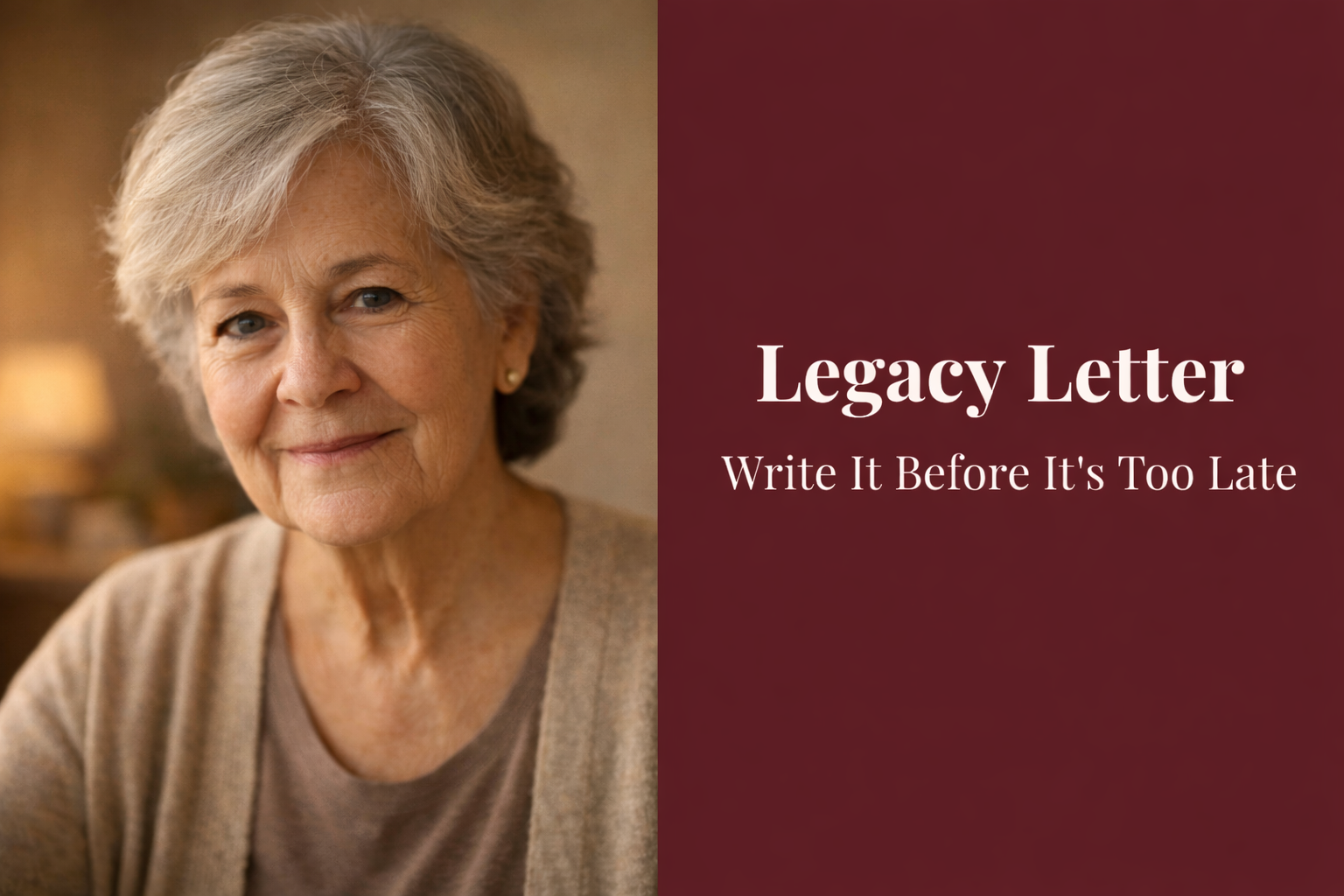 Video thumbnail for A three-minute overview of what a legacy letter actually is, why the moment keeps getting postponed, and the one shift that makes it easier to start. Watch this, then pick up a pen.