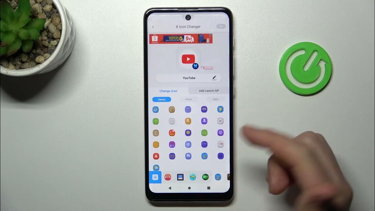 Video thumbnail for How to Change the App Icons Shape and Design on the MOTOROLA Moto E40 - X Icon Changer App
