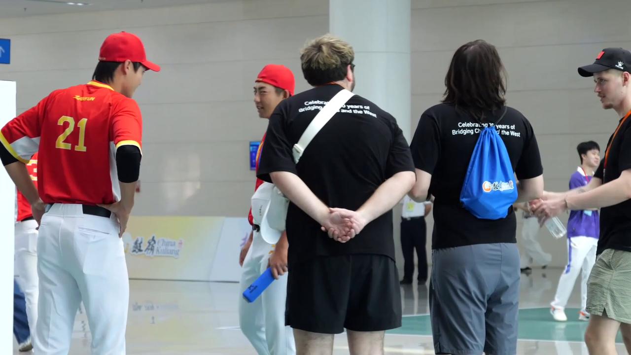 Video thumbnail for China: China-U.S. youth baseball exchange event launched in east China's Fuzhou.