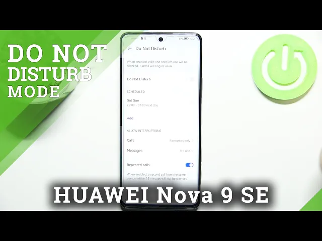 Video thumbnail for How to Activate Do Not Disturb Mode on HUAWEI Nova 9 SE - Set Up DND Mode