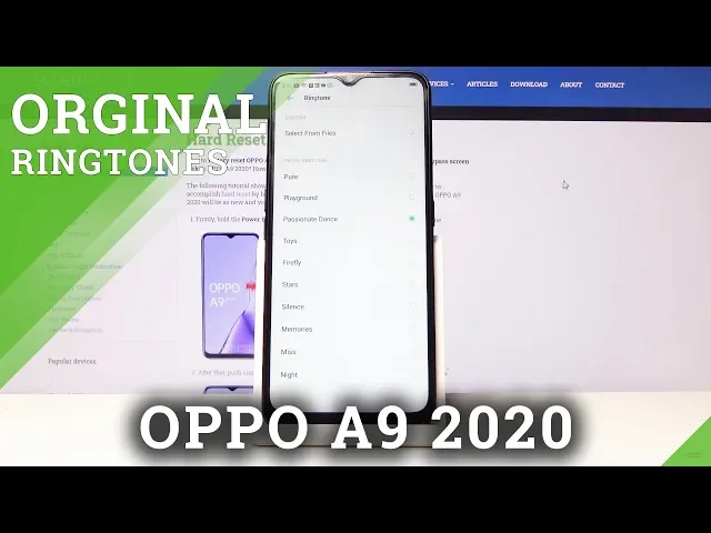 Video thumbnail for All Ringtones in OPPO A9 2020 – Change Ringtone