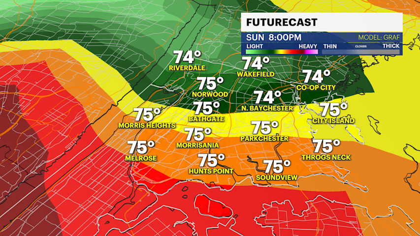 Video thumbnail for STORM WATCH: Flash flood risk expected on Monday for the Bronx