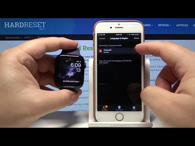 Video thumbnail for How to Change Language on APPLE Watch Series 6 – Language List