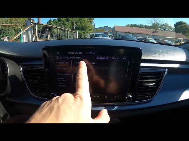 Video thumbnail for How to Enable or Disable Blue Light Filter in Kia Rio IV ( 2017 - now )