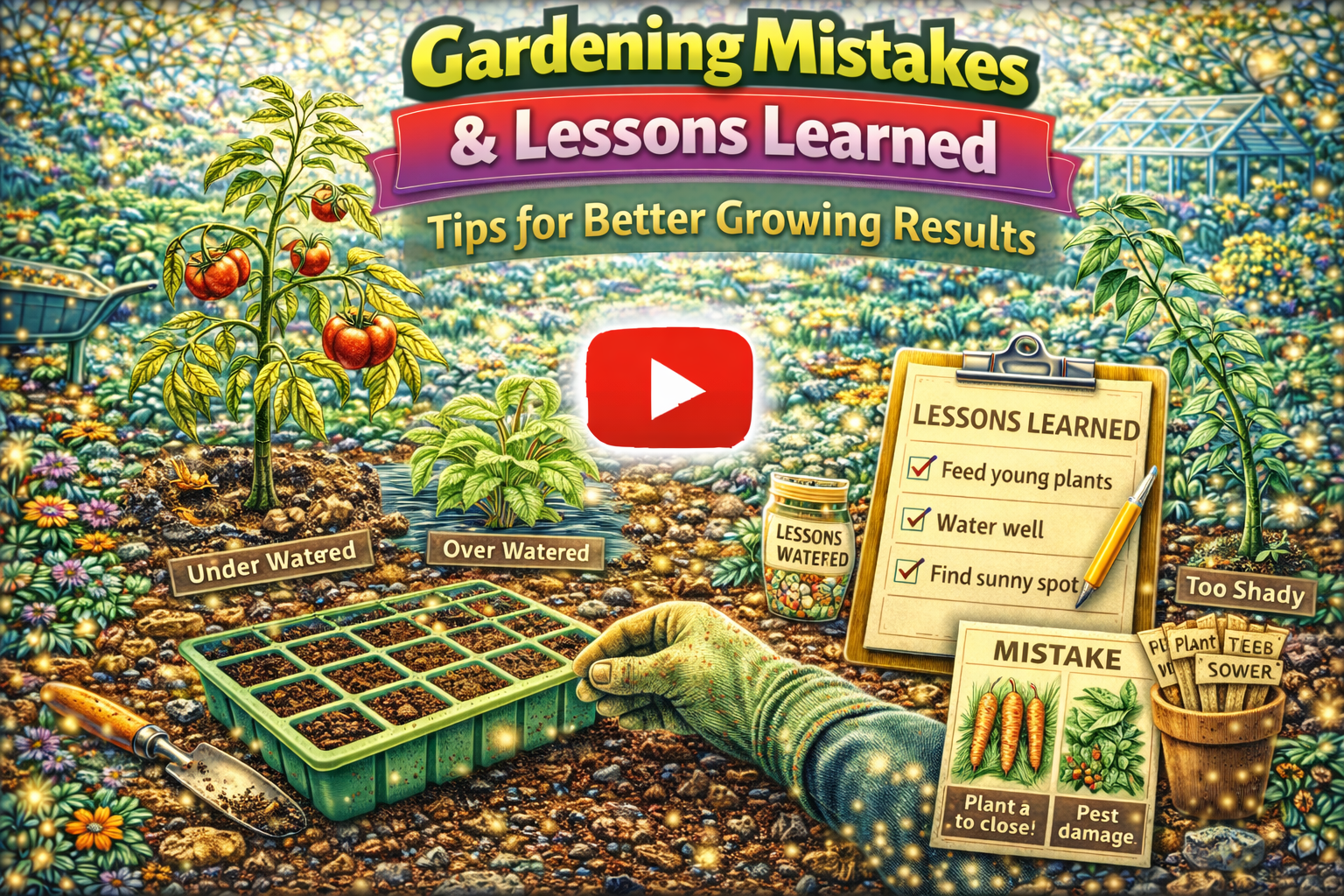 Video thumbnail for Gardening Mistakes & Lessons Learned | Tips for Better Growing Results