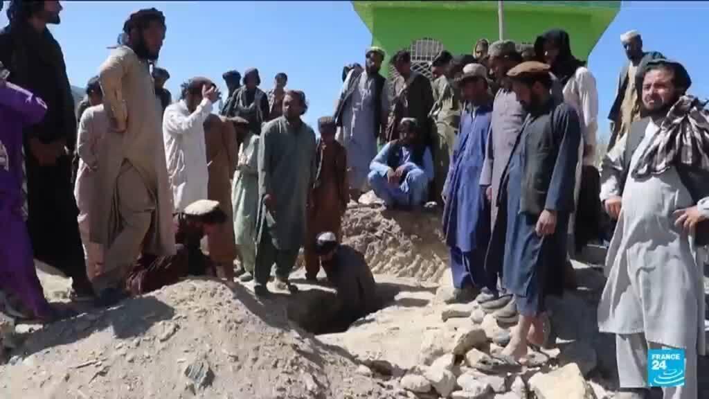 Video thumbnail for Pakistani airstrikes kill dozens of civilians in Afghanistan, officials say