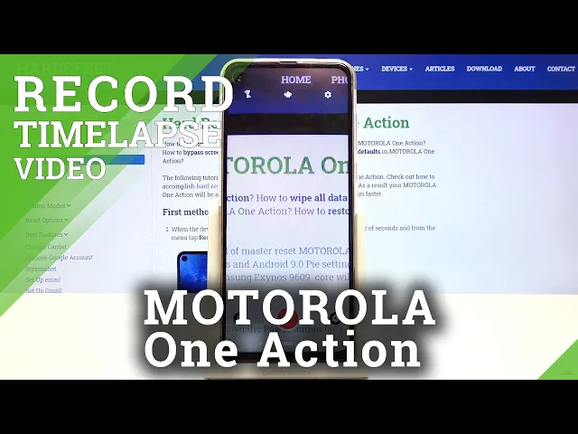 Video thumbnail for How to Start the Timelapse on MOTOROLA One Action – Record Timelapse