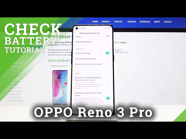 Video thumbnail for How to Enable Battery Percentage in OPPO Reno 3 Pro – Current Battery Level