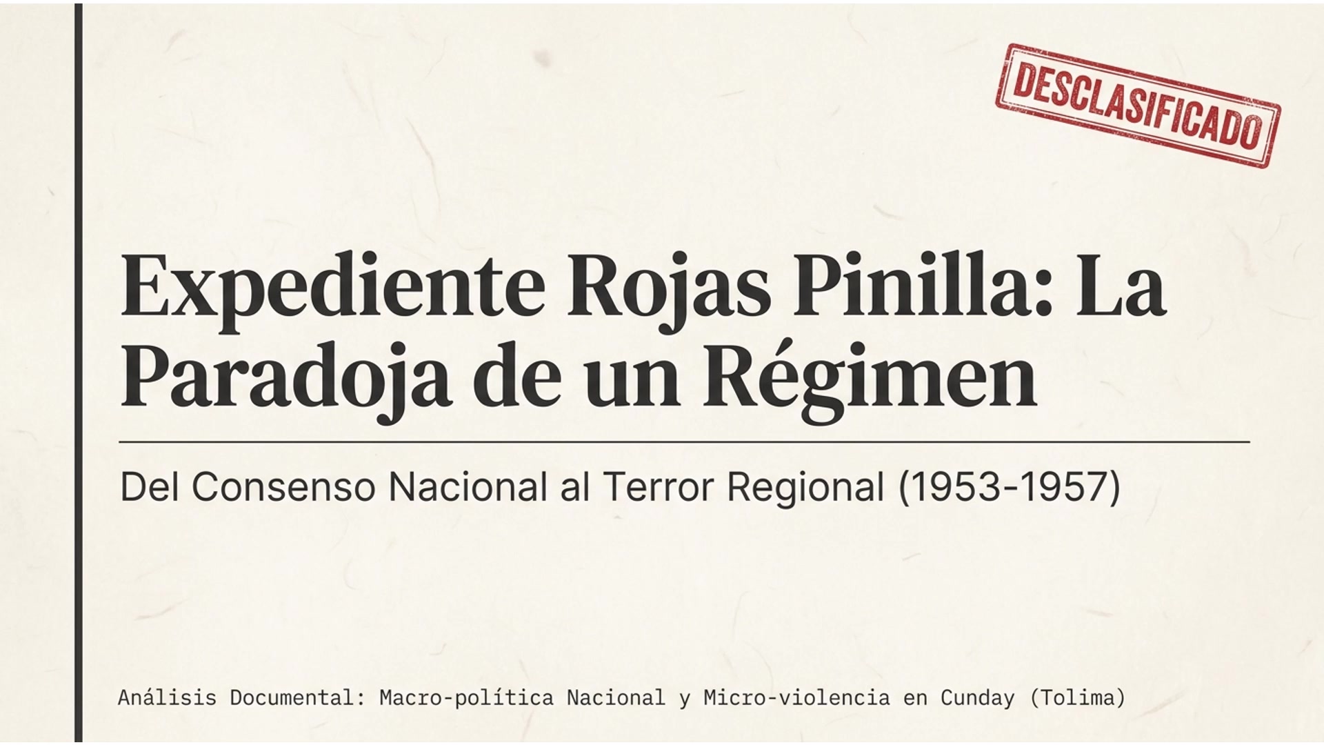 Video thumbnail for El Régimen de Rojas Pinilla: Entre la Modernización y la Represión en Colombia