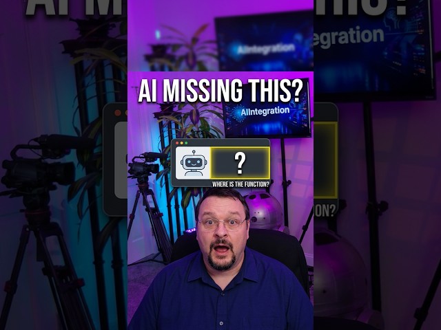 Video thumbnail for What Your AI Chatbot Is Missing #shorts #AIIntegration