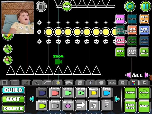 Video thumbnail for Geometry Dash - How to add zoom, how to add background colour - Make your own levels