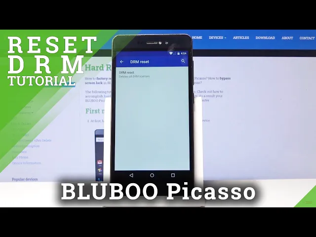 Video thumbnail for How to Reset DRM in BLUBOO Picasso – Erase DRM License