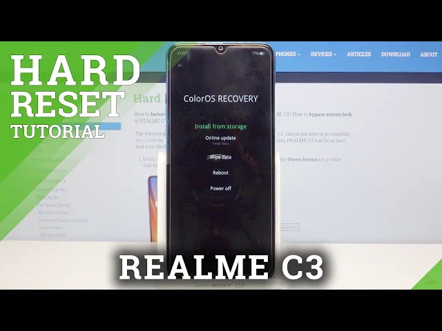 Video thumbnail for Hard Reset REALME C3 – Restore Defaults / Erase Storage using Recovery Mode