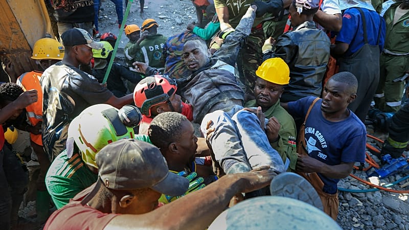 Video thumbnail for Deadly building collapse in Nairobi after demolition goes wrong