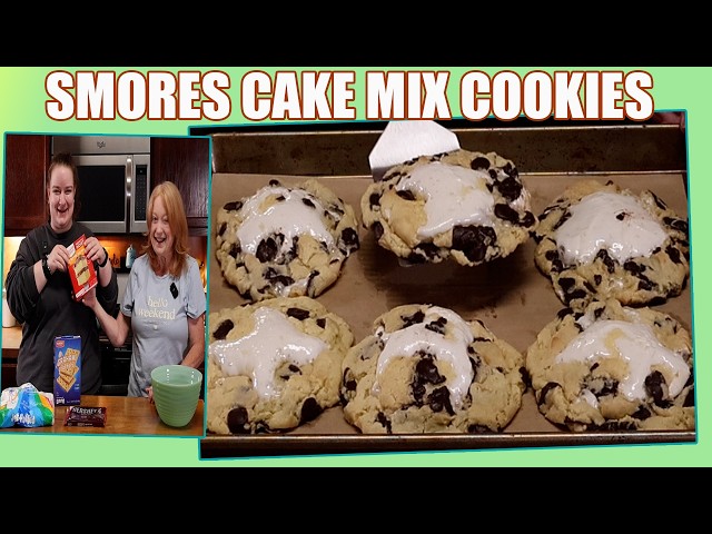 Video thumbnail for CAKE MIX COOKIES The S'mores Way with Rianna