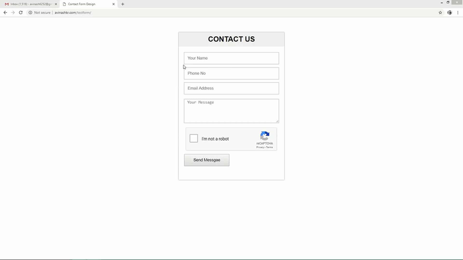 'Video thumbnail for How To Make Contact Form With Captcha _ Create Working Contact Form Wtih reCaptcha'