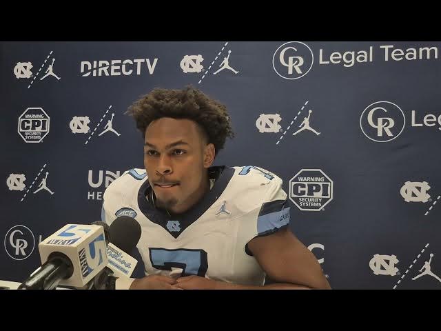 Video thumbnail for #UNC linebacker Khmori House after loss to Wake Forest