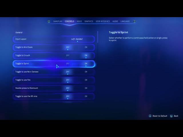 Video thumbnail for How To Toggle & Untoggle Sprint In Avatar Frontiers Of Pandora