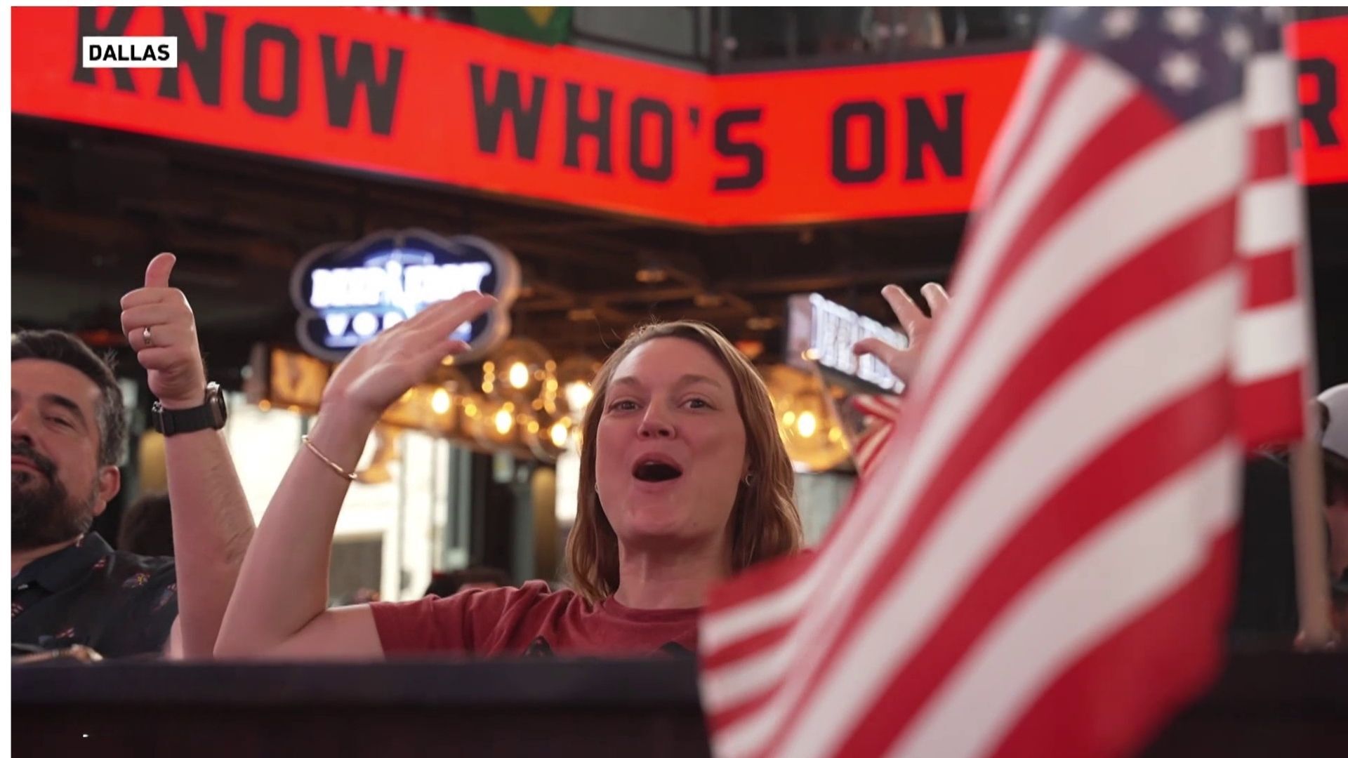 Video thumbnail for US fans dream big as national team reaches World Cup knockouts