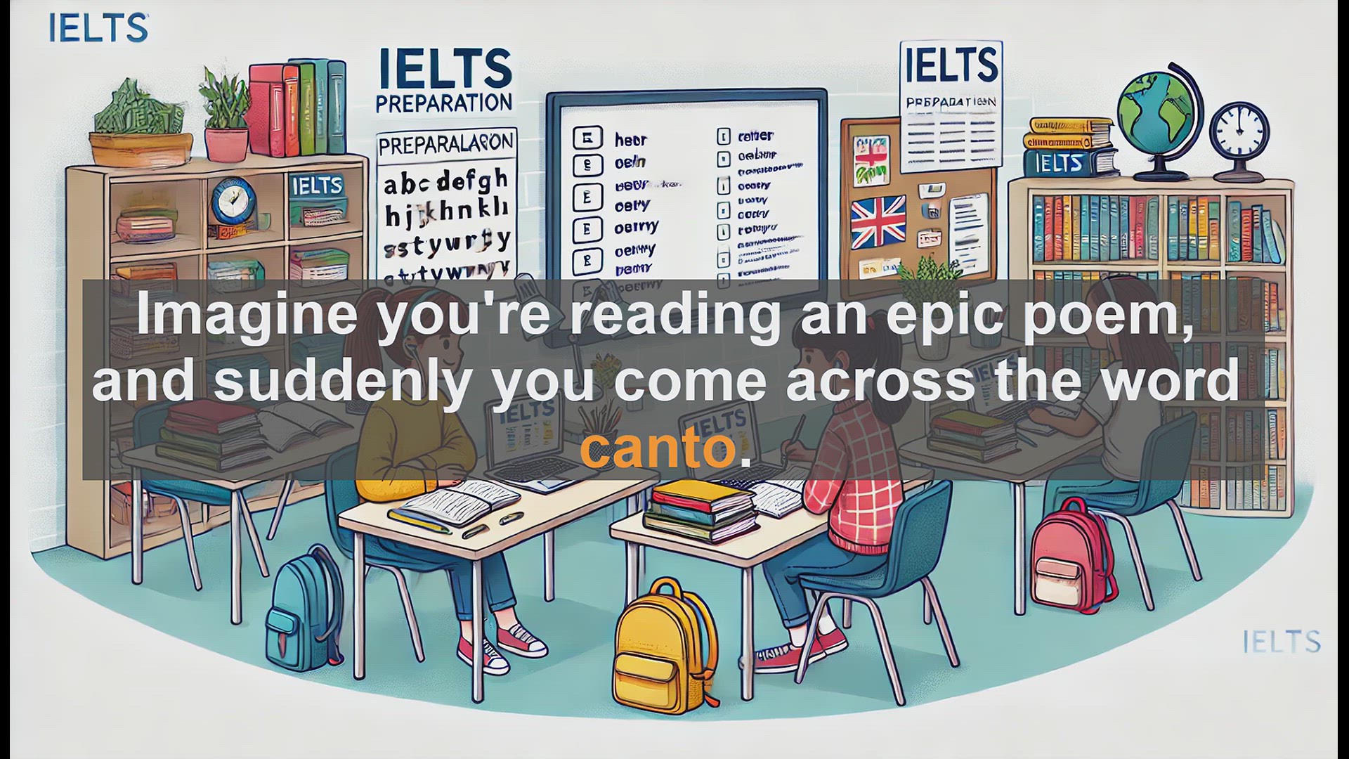 'Video thumbnail for 5000 Must Know IELTS 8.0 Vocabulary - Canto: A Key Literary Term for IELTS Success'