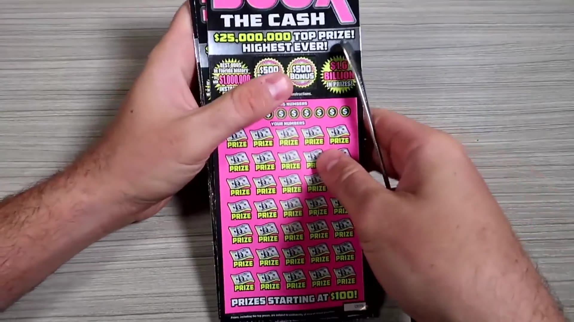 'Video thumbnail for My Biggest Win! $50 Scratch Off Tickets Florida'