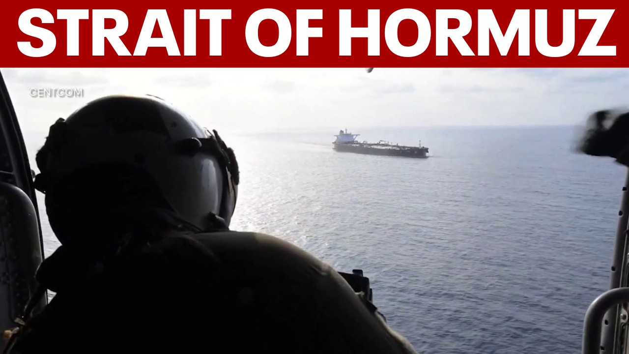 Video thumbnail for US blockage in Strait of Hormuz remains in effect: Latest