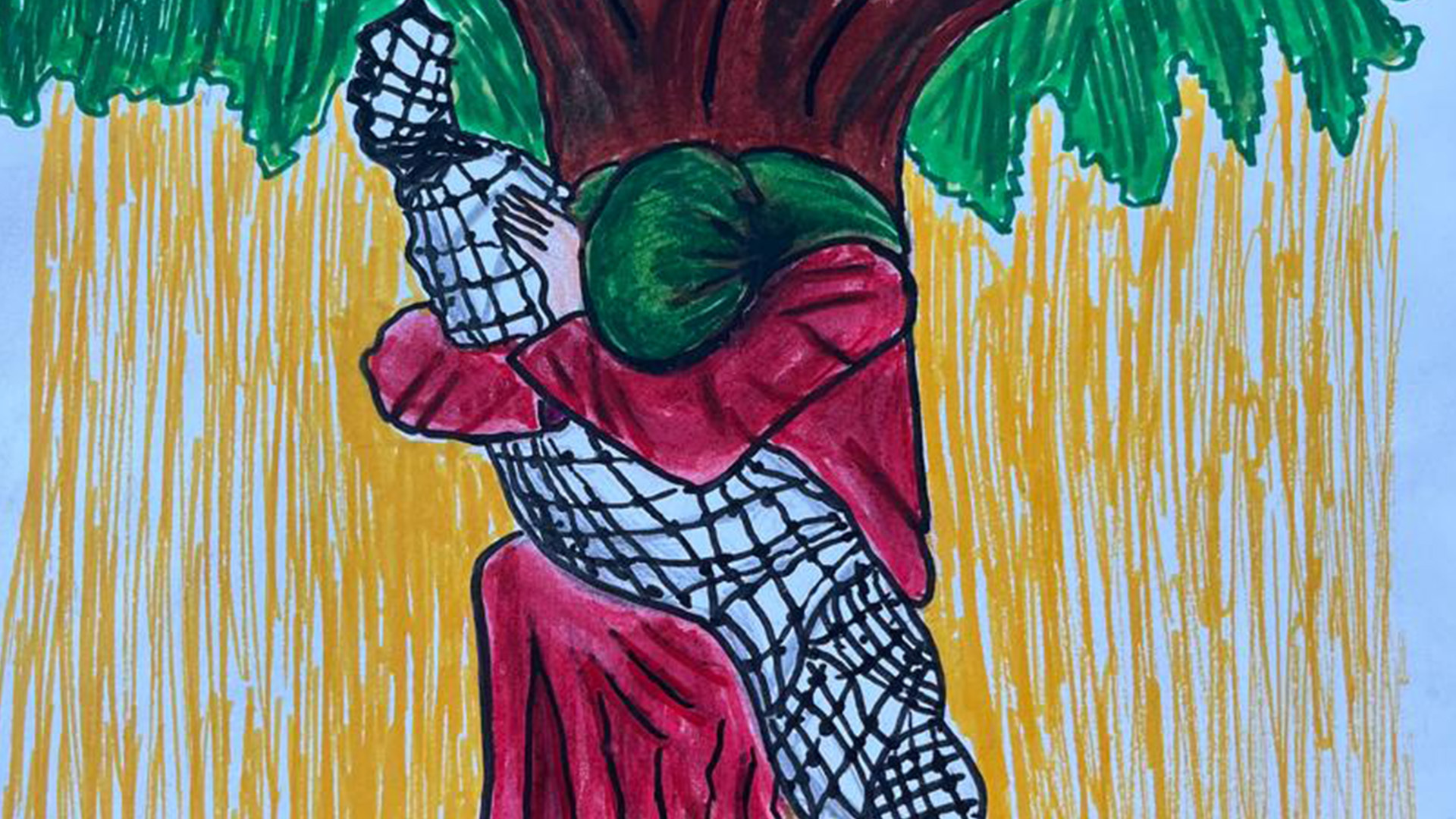 Video thumbnail for Children’s drawings in Gaza reveal extent of trauma