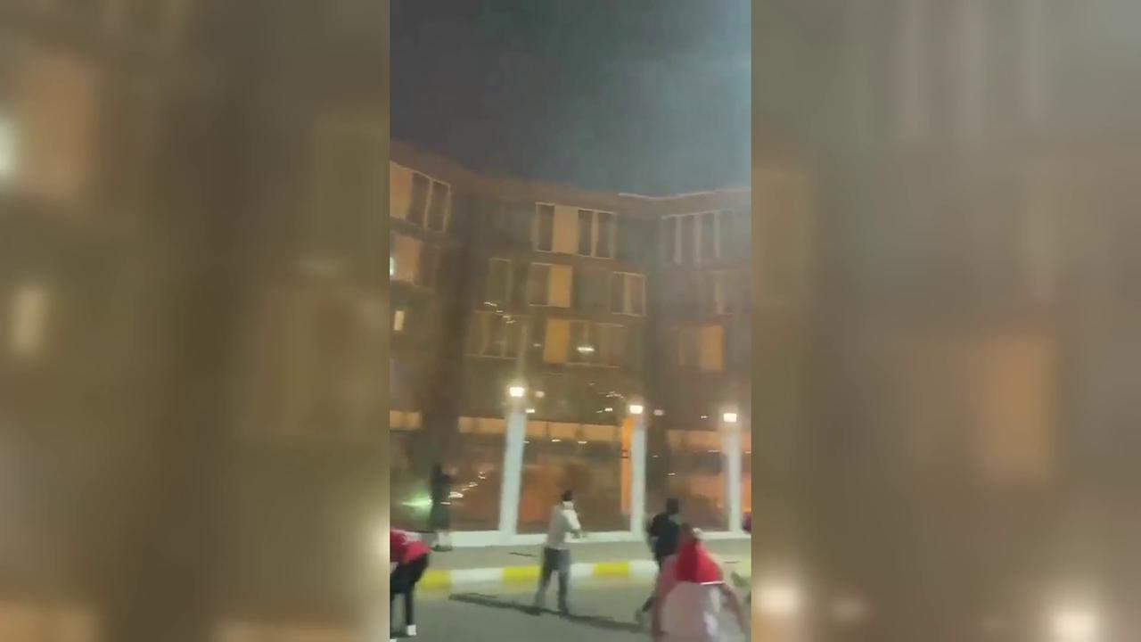 Video thumbnail for Libya: Protesters Set Fire to Football Federation and Government HQ in Libyan Capital.