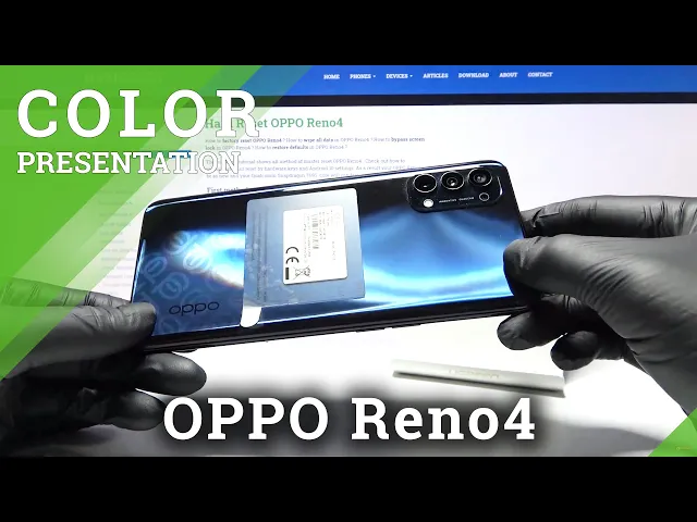 Video thumbnail for Color Presentation of OPPO Reno4 – Space Black