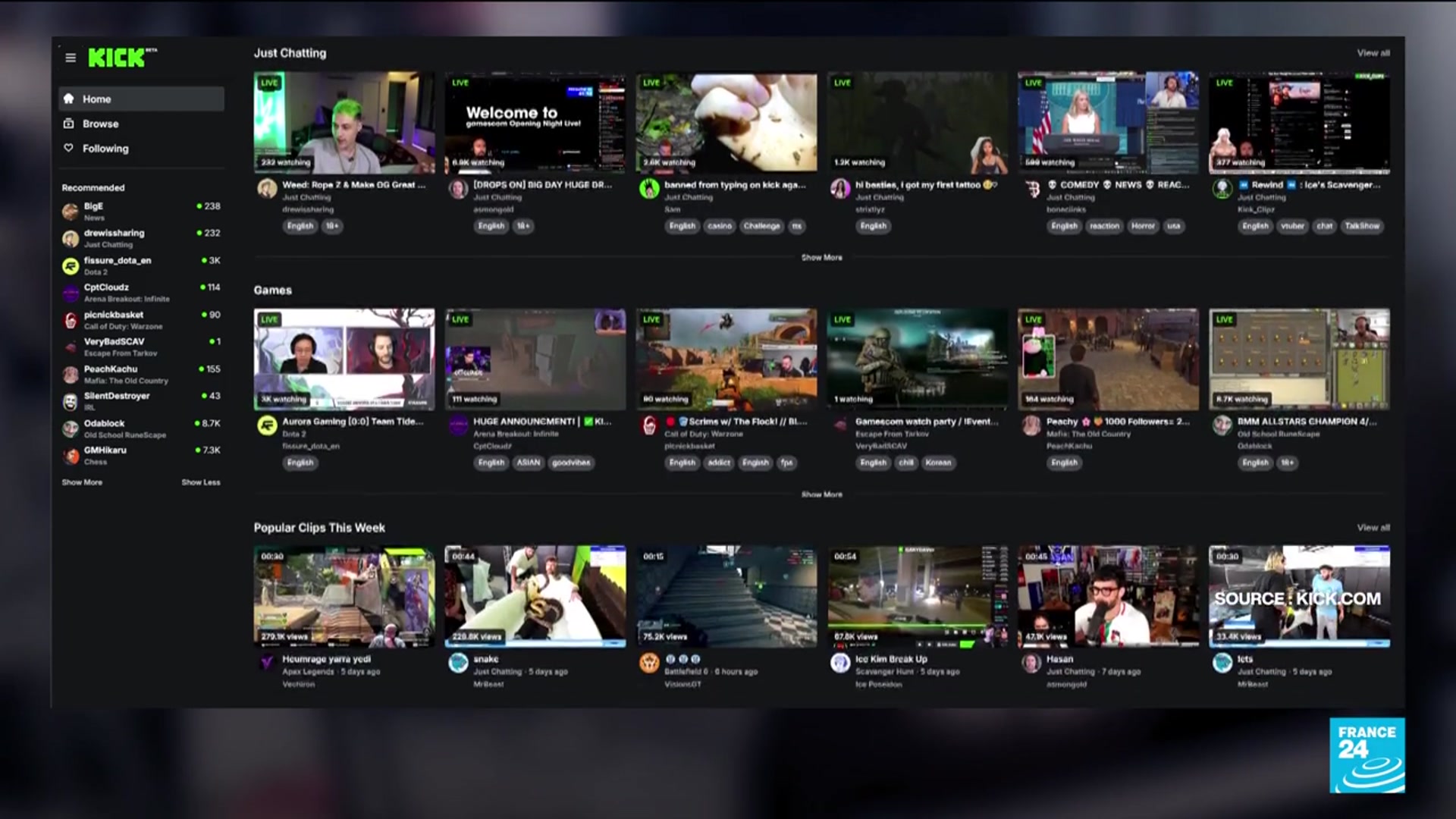 'Video thumbnail for France probes death of streamer during live broadcast'