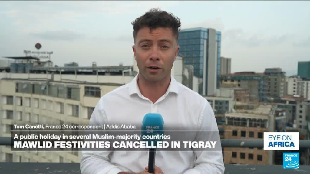 Video thumbnail for Mawlid festivities cancelled in Ethiopia's Tigray region over fears of drone strikes