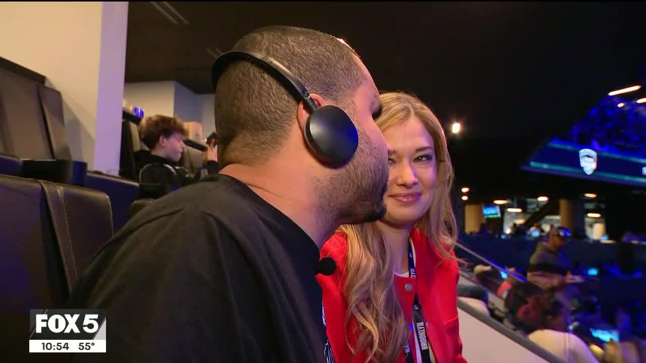 Video thumbnail for Visually impaired fans enjoy basketball at Barclays like never before