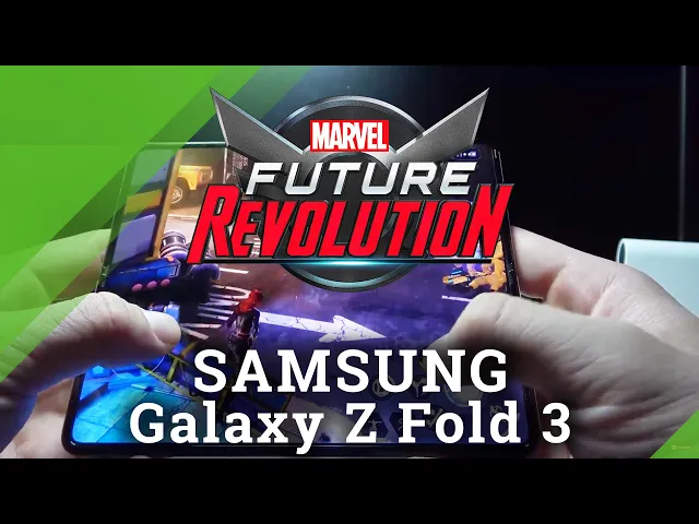 Video thumbnail for Samsung Galaxy Z Fold 3 Marvel Future Revolution Game Test