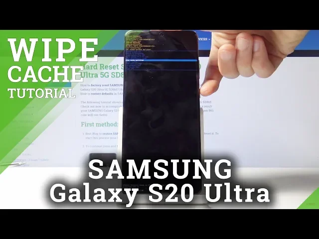 Video thumbnail for How to Wipe Cache in Samsung Galaxy S20 Ultra – Remove Cache Files