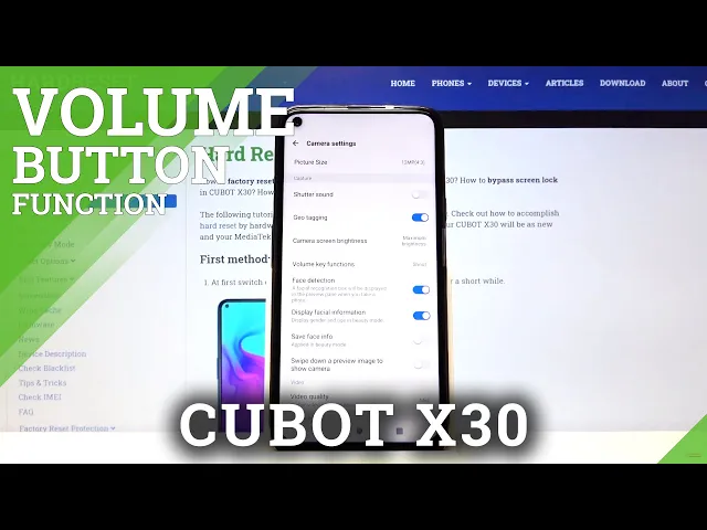 Video thumbnail for How to Change Volume Buttons Function in CUBOT X30 – Find Volume Buttons Settings