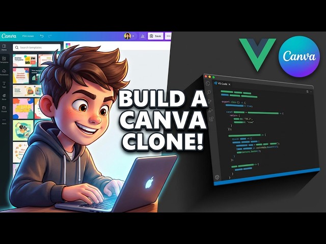 Video thumbnail for Build a Vue.js 3 Canva Clone Editor With Templates | Poster & Banner Designer Studio in Browser