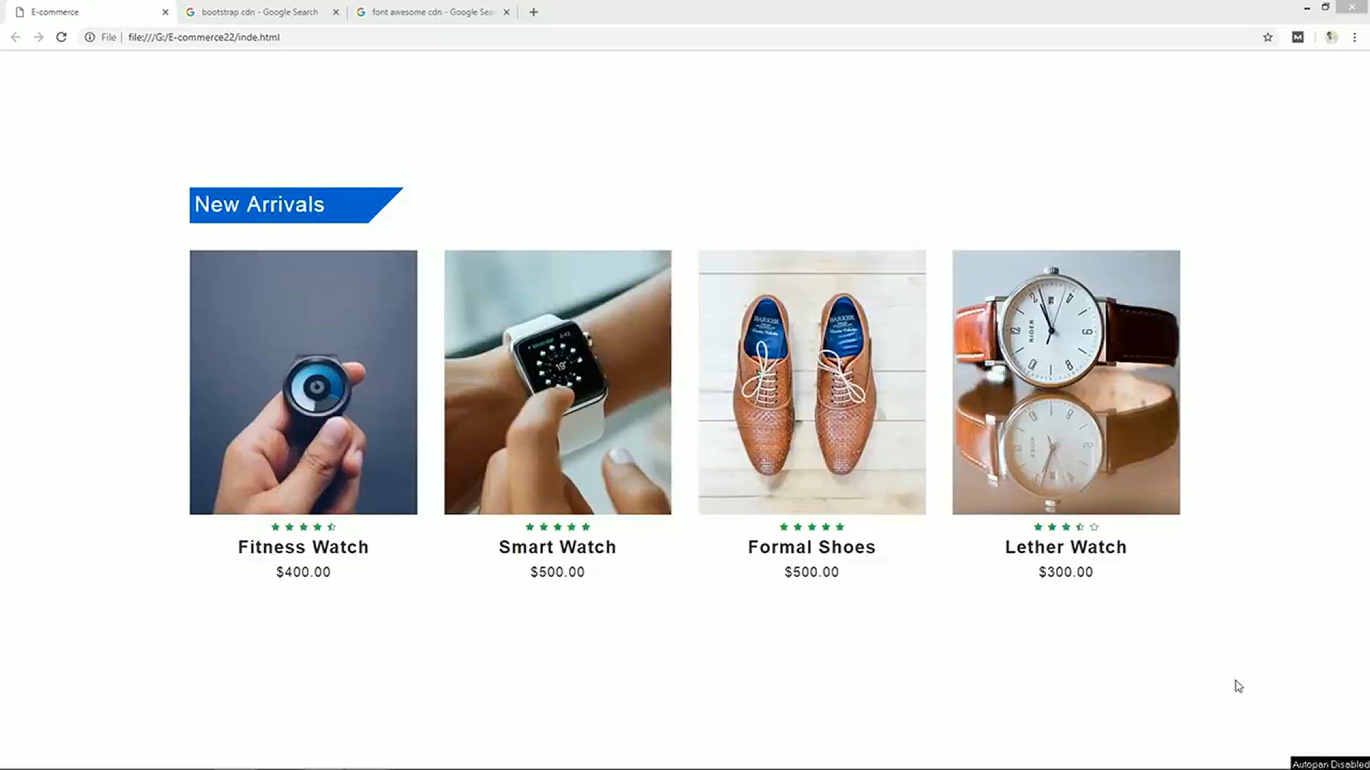 'Video thumbnail for How To Make Ecommerce Website Product Section Using HTML CSS Bootstrap'
