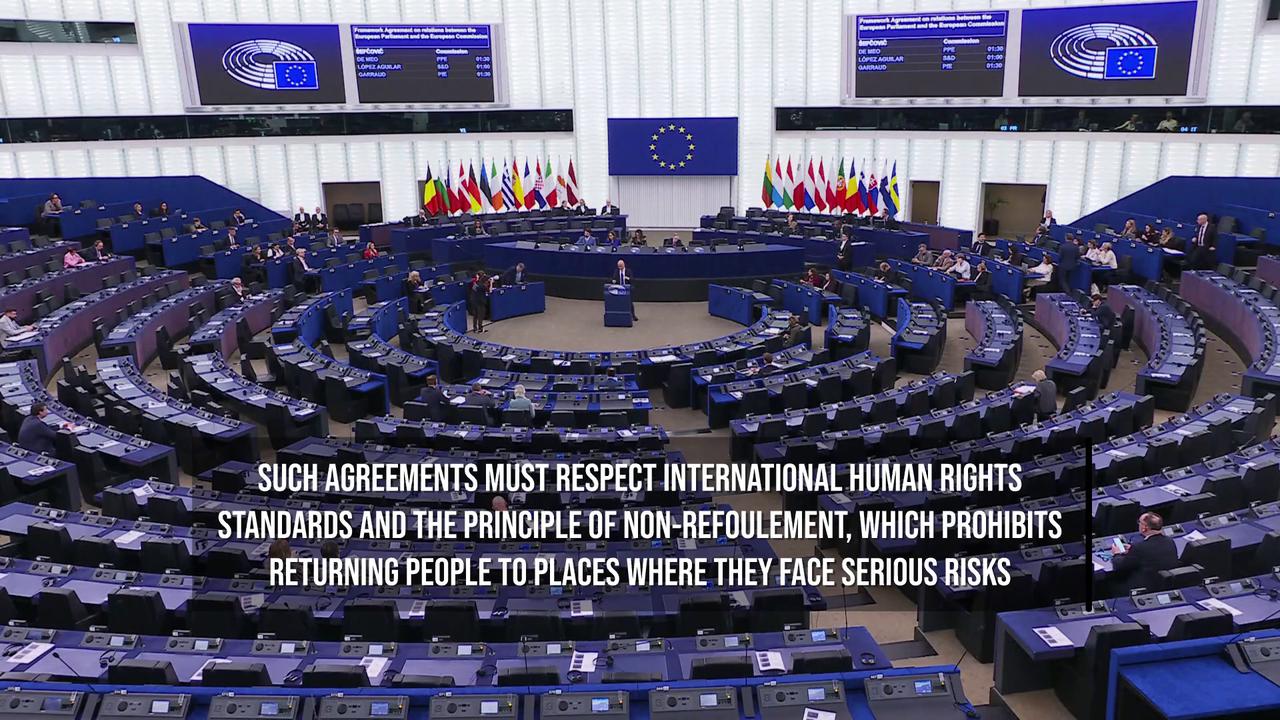 Video thumbnail for EU Approves New Rules Allowing Migrant Return Hubs In Third Countries.