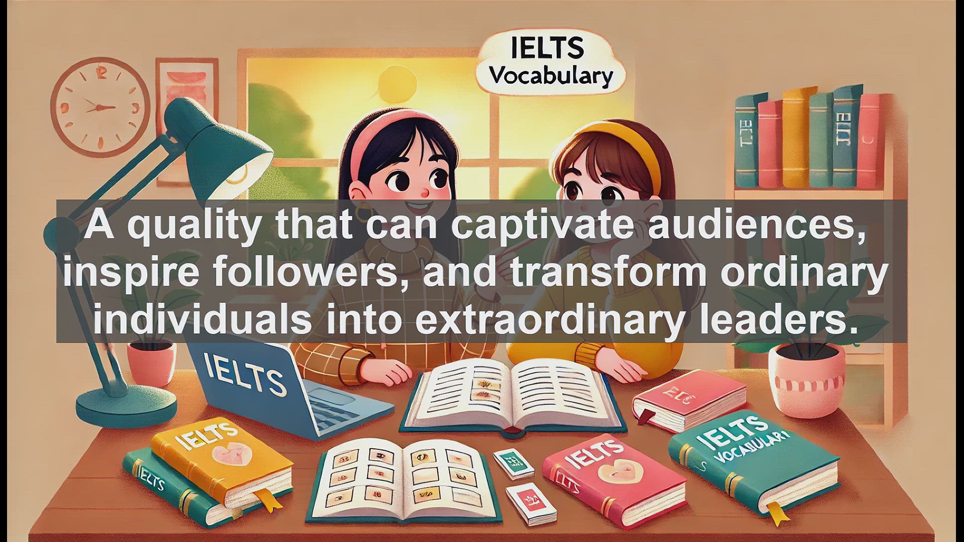 'Video thumbnail for 2000 Must Know IELTS 9.0 Vocabulary - Charisma: The Magnetic Quality of Influential Leaders'