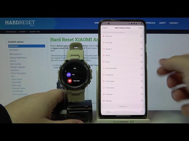 Video thumbnail for How to Customize Watch Display in XIAOMI Amazfit T-Rex – Set Watch Face