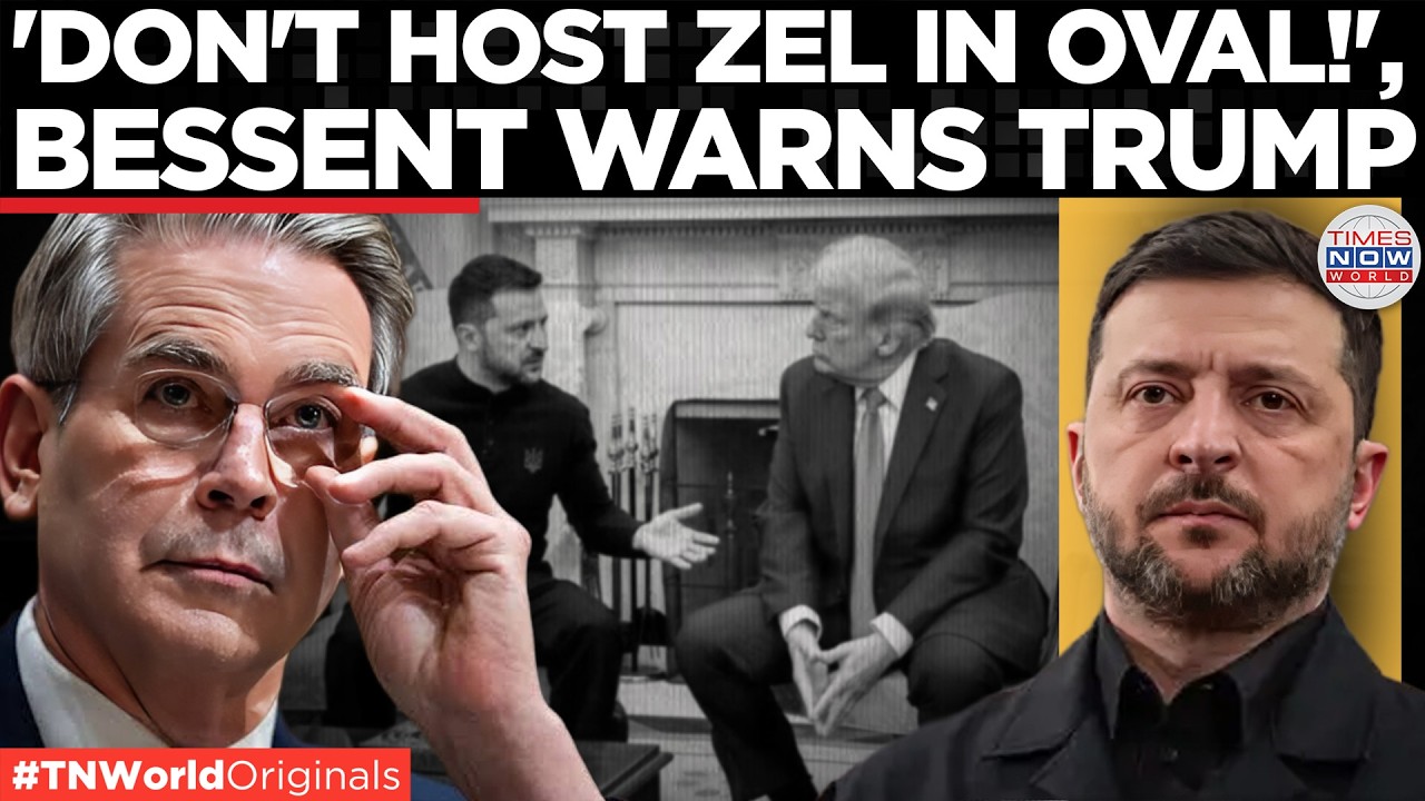 Video thumbnail for ZEL MOCKED? Bessent Called Zelensky 'Mr Bean On Crack,' Warned Trump Not To Host Him