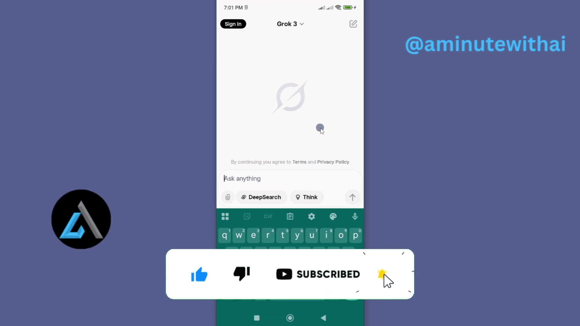 'Video thumbnail for How To Update Grok AI App'