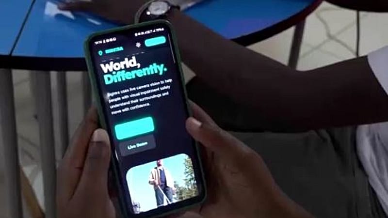 Video thumbnail for Phone app helps Kenya's visually impaired get around