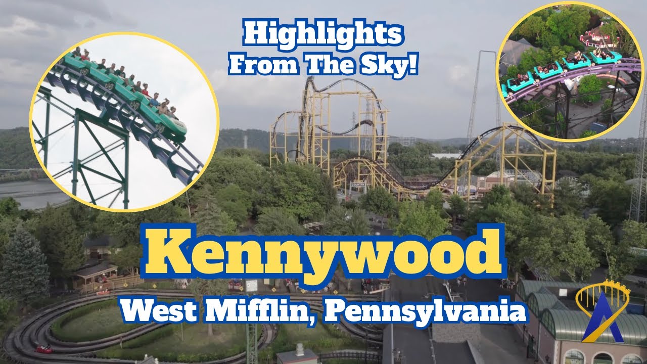 Video thumbnail for Kennywood Theme Park Highlights From The Sky!